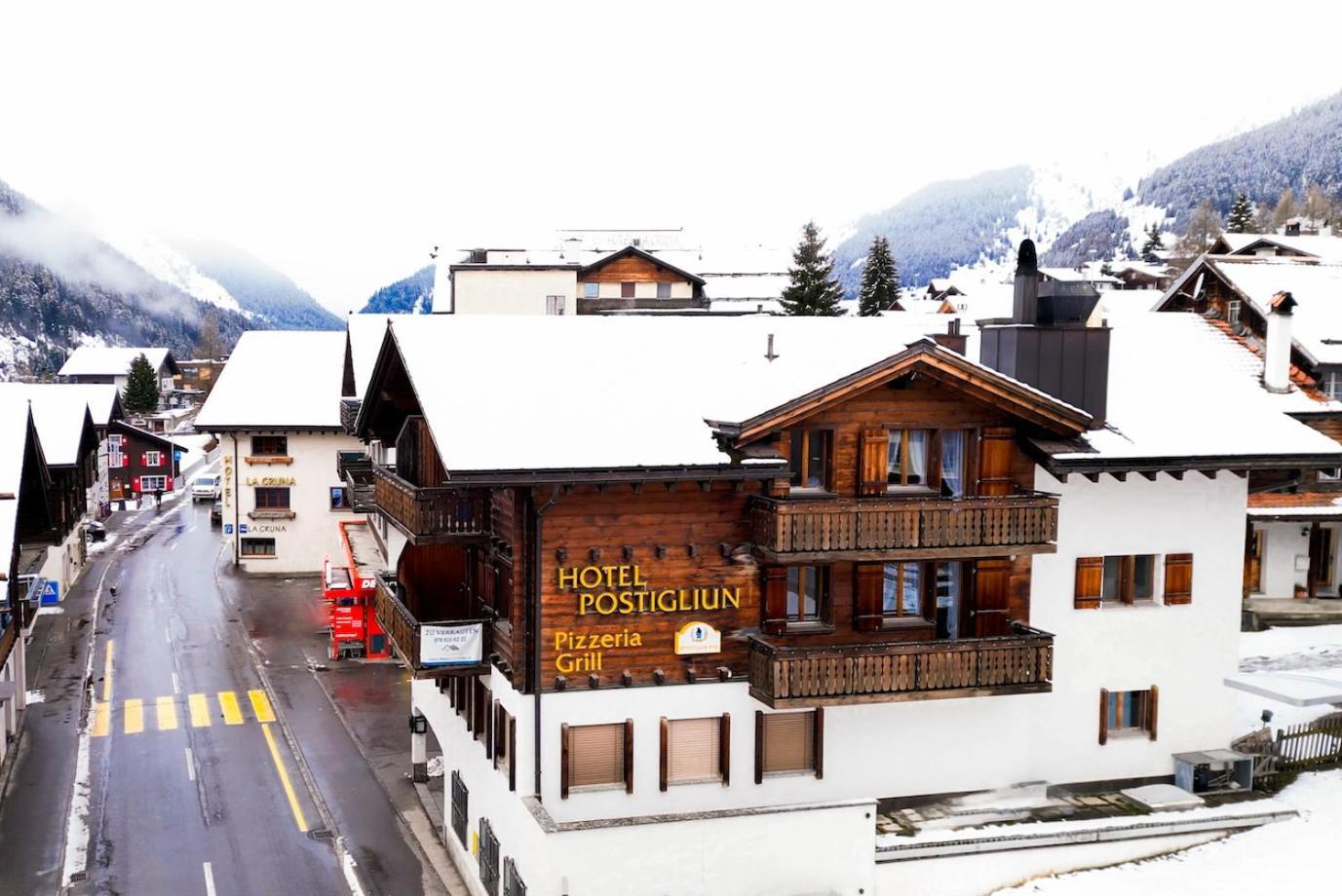 Workation Apartments - 24-7 Self-Checkin - Hotel Postigliun Sedrun Esterno foto
